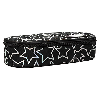 Пенал "Holo effect star lights", 1 отделение, черный - 3