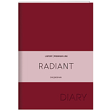Ежедневник недатированный "Radiant", А5, 152 страницы, красный
