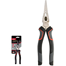 Длинногубцы Deli RS EDL0104, 200 мм, черный, красный