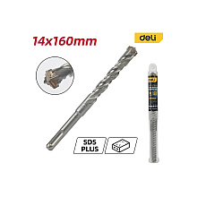 Бур по бетону Deli YS EDH-YCZ16014-E1, 14x160 мм, X-Tip, SDS-PLUS