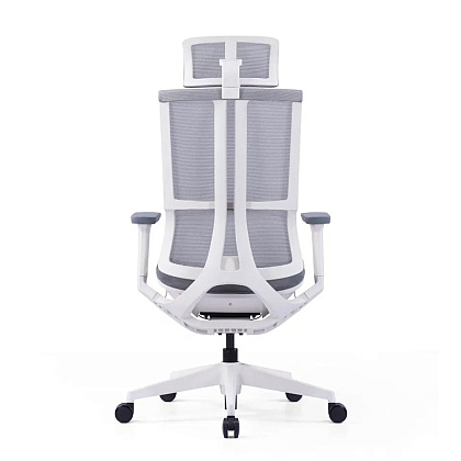 Кресло для руководителя SitZone E-303-001A-P1-WH сетка, серый - 5