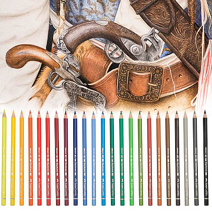 Карандаши цветные "Polychromos", 12 шт., в металлической упаковке - 2