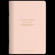 Тетрадь "Flora", А5, 48 листов, клетка, розовый