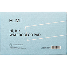 Блок-склейка бумаги для акварели "Himi", 14х21,5 см, 300 г/м2, 20 листов, голубой