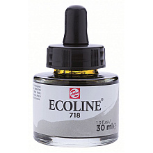 Жидкая акварель "ECOLINE", 718 теплый серый, 30 мл