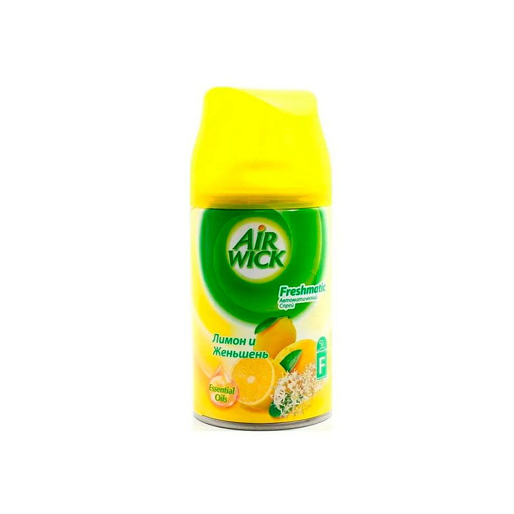 Освежитель воздуха "Air wick Fresh Matic", сменный баллон,  250 мл, лимон и женшень