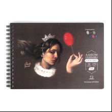 Скетчбук для пастели "GrafArt" с калькой, 270 г/м2, А4, 20 листов, ассорти
