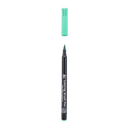 Маркер акварельный "Koi Color Brush", сине-зеленый - 3