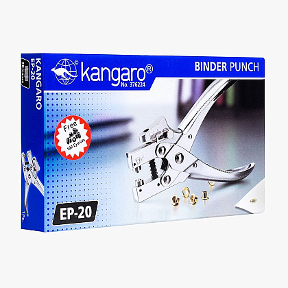 Дырокол для клепок Kangaro "EP-20", 20 листов, металлик - 2