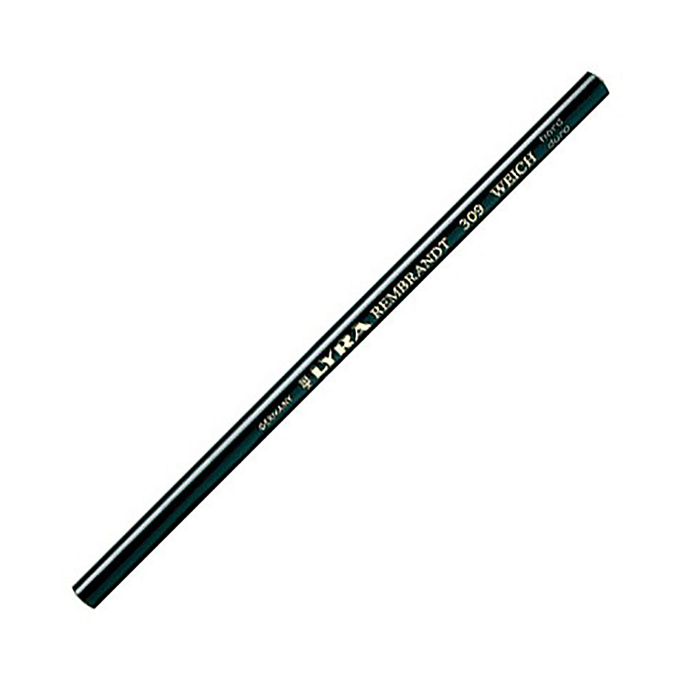 Уголь-карандаш "Rembrandt Carbon", твердый, Н, черный