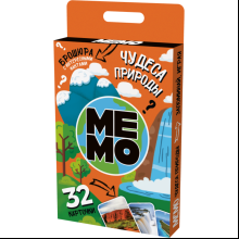 Игра настольная МЕМО "Чудеса природы" (32 карточки)
