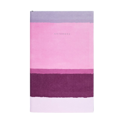 Блокнот "Stripes bubblegum", А4, 96 листов, линейка, розовый, срез разноцветный - 2
