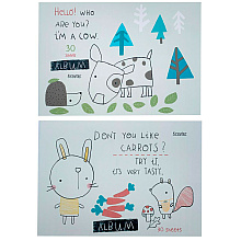 Альбом для рисования "Animals", A4, 30 листов, склейка