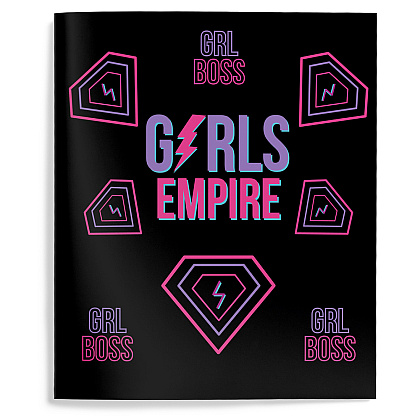Тетрадь "Girl Power", А5, 48 листов, клетка, ассорти - 6
