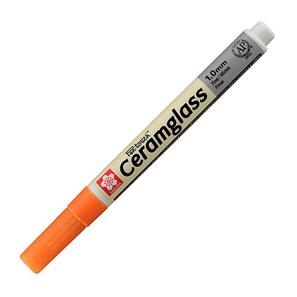 Маркер для стекла и керамики "Pen-Touch CeramGlass" Fine, 1 мм, оранжевый
