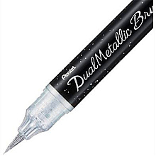 Маркер-кисть "Dual Metallic Brush", серебристый металлик