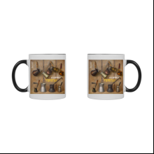 Кружка керамическая "Coffee tradition. Игорь Свентицкий", 320 мл, белый, черный