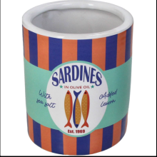 Кашпо "Sardines", фаянс, разноцветный