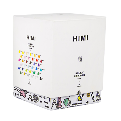 Мелки восковые "Himi Silky Crayon", 36 цветов, ассорти - 6