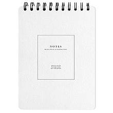 Блокнот "Notes", А5, 50 листов, в клетку, белый