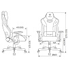 Кресло игровое Бюрократ Knight Thunder 5X экокожа, черный, желтый, металл - 22