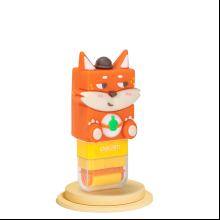 Ластик Deli "Fox", роллер, оранжевый, блистер
