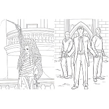 Раскраска "Colouring Book. Harry Potter: Slytherin House Pride", (английский язык)