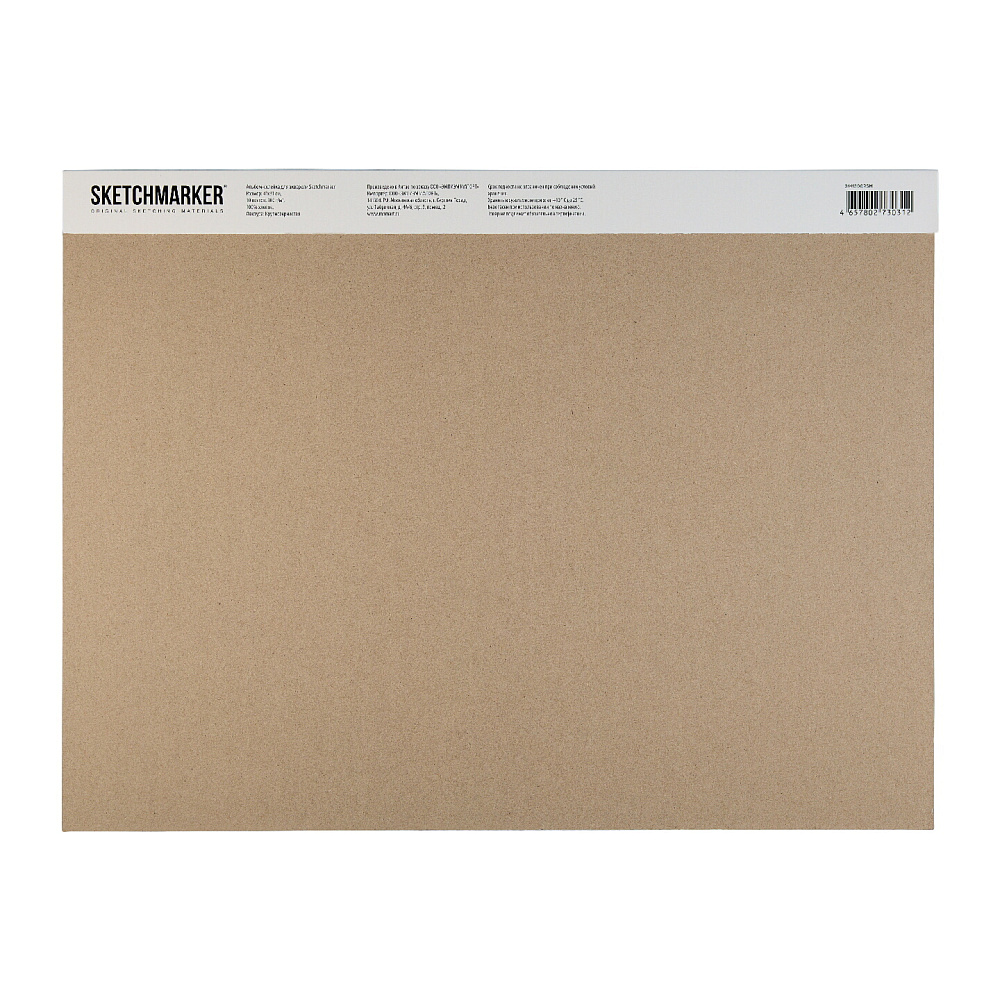 Блок бумаги для акварели "Sketchmarker", А3, 300 г/м2, 10 листов, крупнозернистая - 4