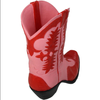 Ваза "Cowboy Boot", полирезина, красный - 3