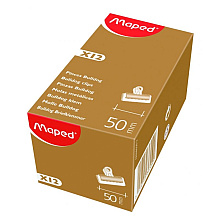 Зажим для бумаг Maped "Bulldog", 50 мм, черный