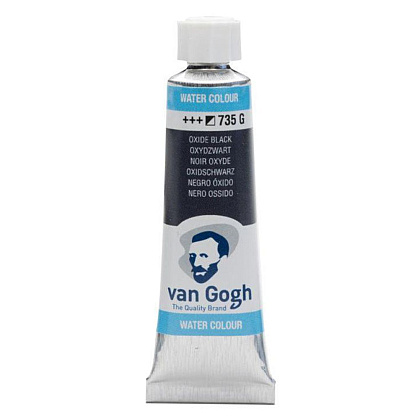 Краски акварельные "Van Gogh", 735 оксид черный, 10 мл