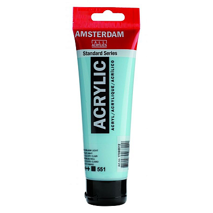 Краски акриловые "Amsterdam", 551 небесно-голубой светлый, 120 мл, туба