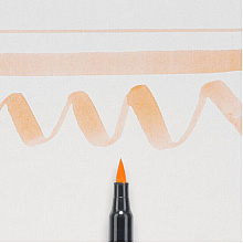 Маркер акварельный "Koi Color Brush", коралловый