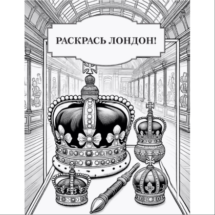 Раскраска "Краски Города. Раскрась Лондон!" - 3
