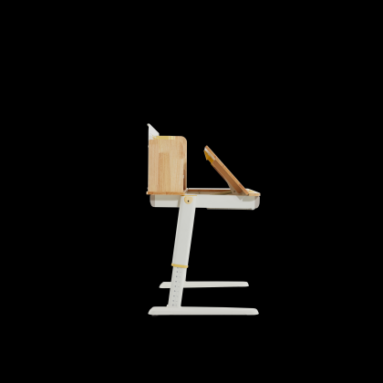 Стол Ergosmart регулируемый Galleon, 1200х700х(520-760) мм, гевея, с книжной полкой - 19