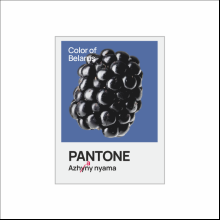 Блокнот «Color of Belarus. Pantone Azhany nyama», А5, 128 листов, в точку, белый, синий