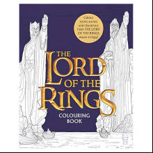 Раскраска на английском языке "J. R. R. Tolkien. Lord of the rings movie trilogy colouring book"