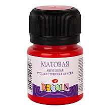 Краска акриловая матовая "Декола", 331 красная, 20 мл., банка