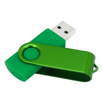 USB Flash накопитель 2.0 16 Gb VDF-008 СС, пластик, металл, зеленый - 2