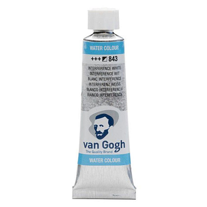 Краски акварельные "Van Gogh", 843 интеферентный белый, 10 мл, туба
