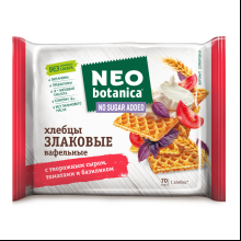 Вафельные хлебцы "Neo-botanica NO SUGAR ADDED", с творожным сыром, томатами и базиликом, 75 г