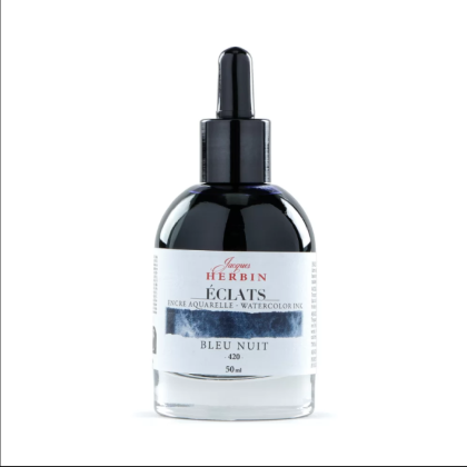 Чернила акварельные "Herbin. Eclats", ночное небо, 50 мл.