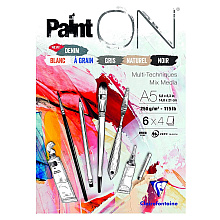 Блок-склейка "Paint'On", А5, 250 г/м2, 24 листа, ассорти