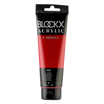 Краски акриловые "Blockx", 420 кармин, 120 мл