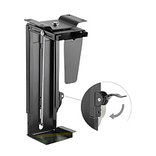 Держатель для системного блока Easy BLACK, чёрный матовый