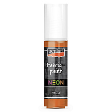 Краски для текстиля "Pentart Fabric paint neon", 20 мл, оранжевый