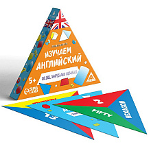 Игра настольная "Изучаем английский. Color, shapes and numbers 5+"