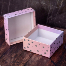 Коробка подарочная "Starry sky pink", 15х15х6.5 см, картон
