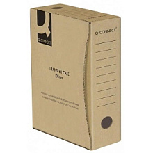 Коробка архивная "Q-Connect", 100x339x298 мм, коричневый