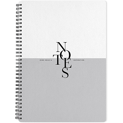 Тетрадь "Notes", А4, 96 листов, клетка, серый